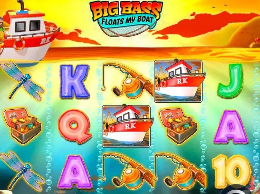 Big Bass Floats My Boat Schermata gioco slot Big Bass Floats My Boat a tema pesca